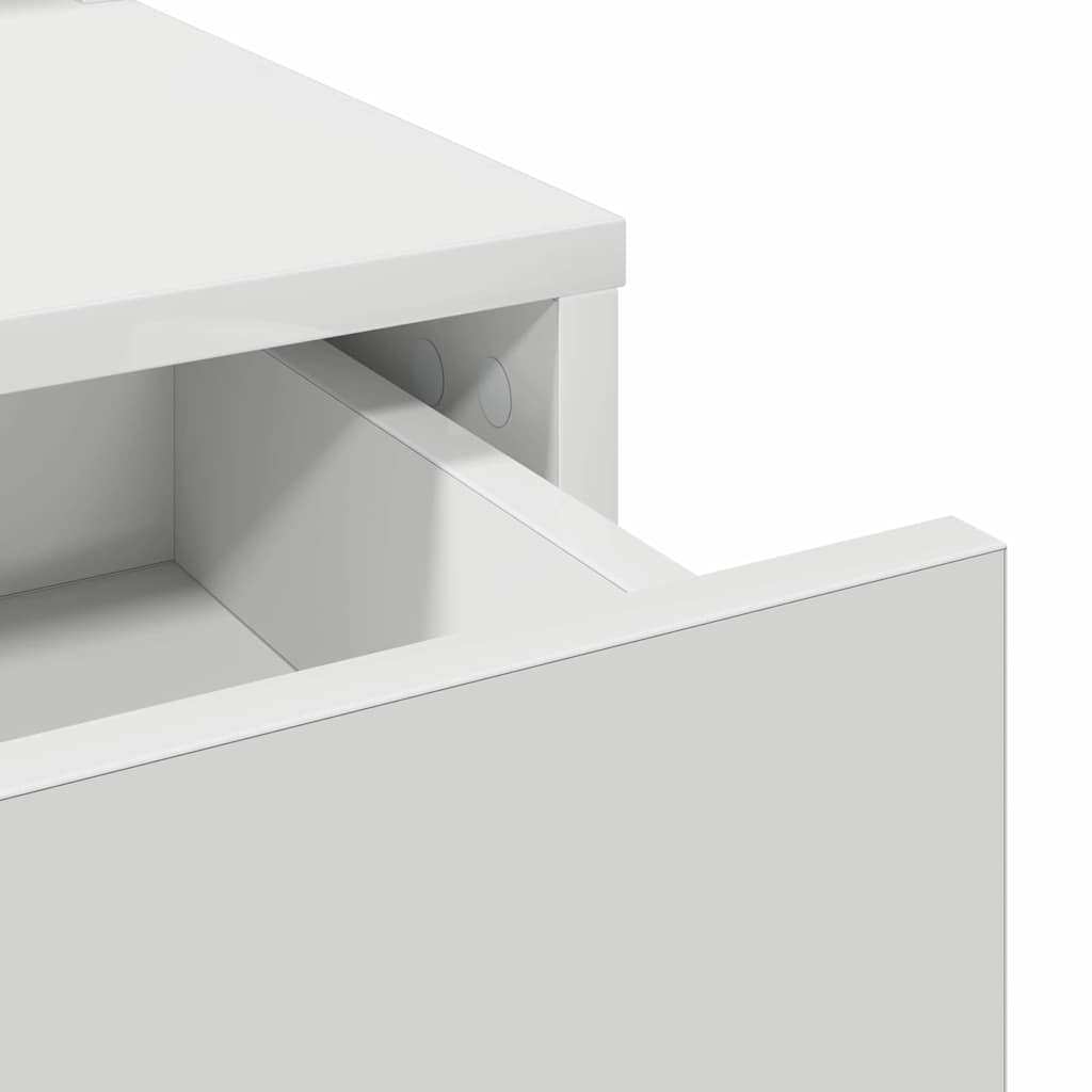 Τραπέζι περιποίησης Λευκό 100 x 41 x 140 εκ. Επεξεργασμένο ξύλο