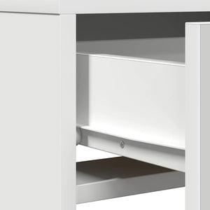 Τραπέζι περιποίησης Λευκό 50 x 41 x 140 εκ. Επεξεργασμένο ξύλο - Pakobazaar