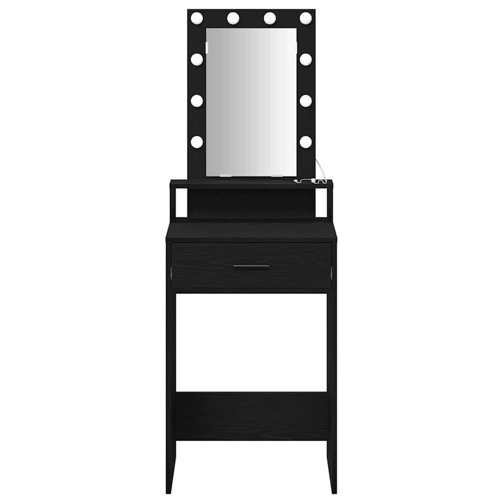 Τραπέζι περιποίησης Μαύρο 50 x 41 x 140 εκ. Επεξεργασμένο ξύλο - Pakobazaar