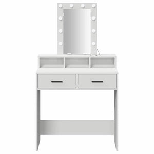 Τραπέζι περιποίησης Λευκό 79 x 41 x 140 εκ. Επεξεργασμένο ξύλο - Pakobazaar