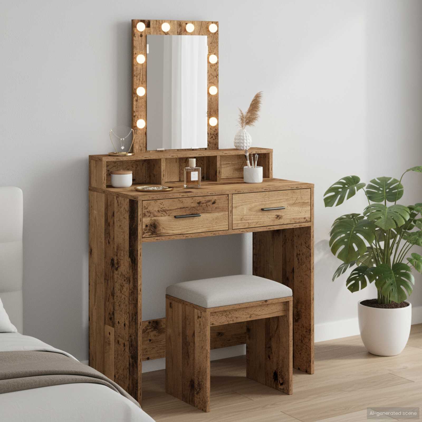 Τραπέζι περιποίησης Καφέ 79 x 41 x 140 εκ. Επεξεργασμένο ξύλο - Pakobazaar