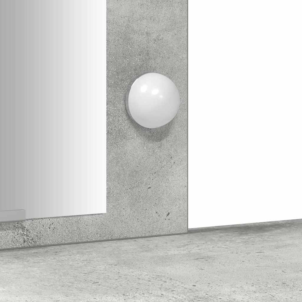 Τραπέζι περιποίησης με πόρτα Ανοιχτό γκρι 102 x 33 x 135 εκ - Pakobazaar