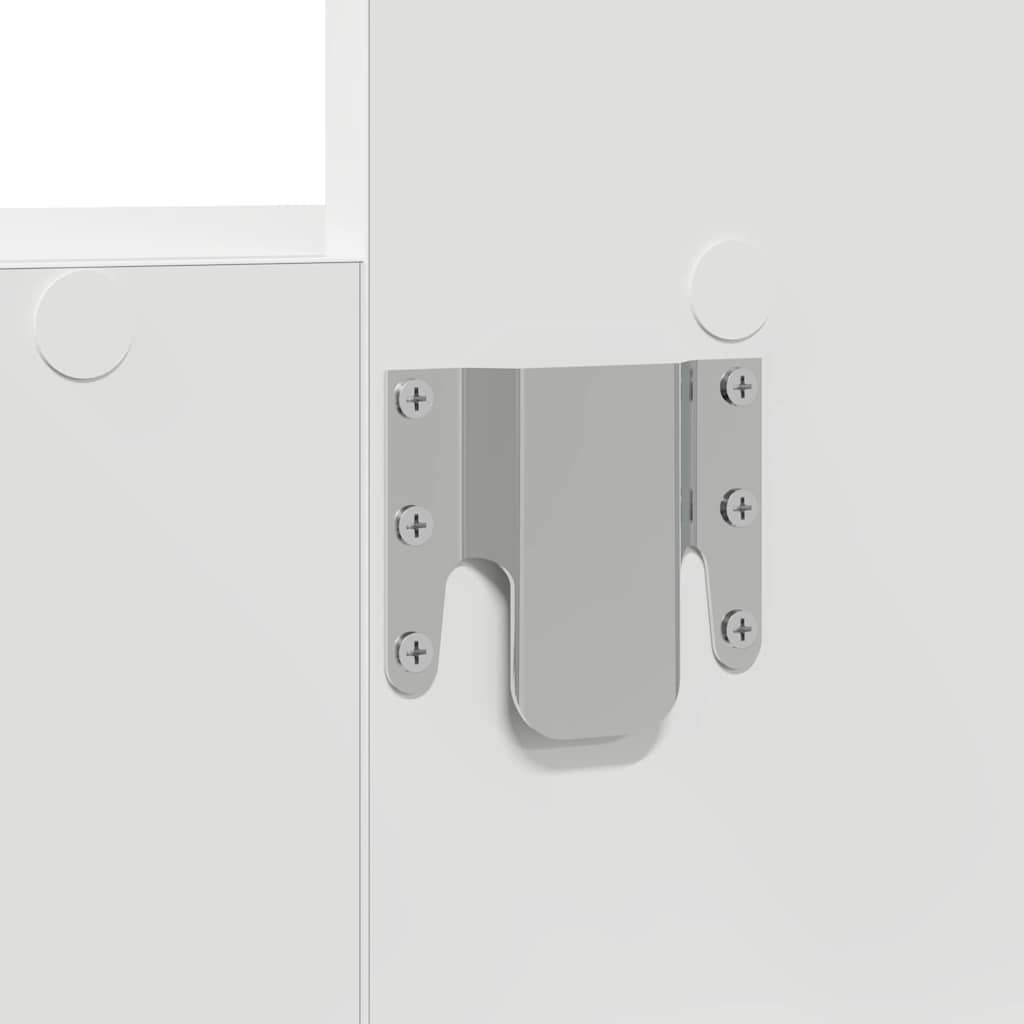 Τραπέζι περιποίησης Λευκό 60 x 40 x 70 εκ. Επεξεργασμένο ξύλο