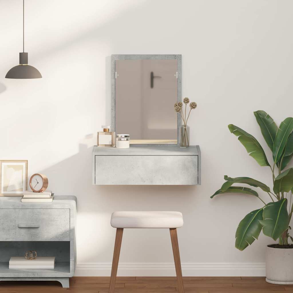 Τραπέζι περιποίησης Γκρι 60 x 40 x 70 εκ. Επεξεργασμένο ξύλο