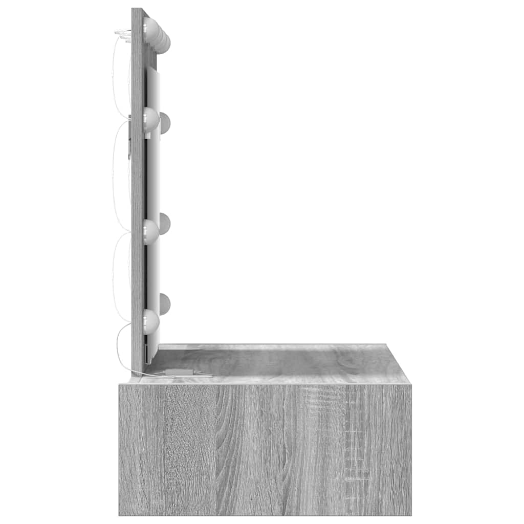 Τραπέζι περιποίησης Γκρι 60 x 40 x 70 εκ. Επεξεργασμένο ξύλο - Pakobazaar