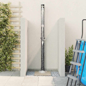 Υπαίθρια ηλιακή ντουζιέρα 20 l PVC και Αλουμίνιο Μαύρο