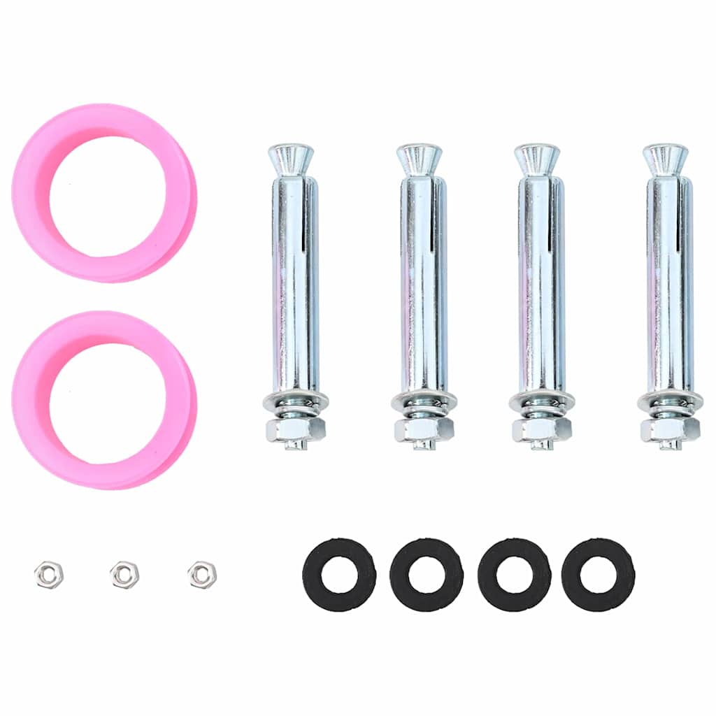 Υπαίθρια ηλιακή ντουζιέρα Μαύρο 217 εκ. PVC και Αλουμίνιο