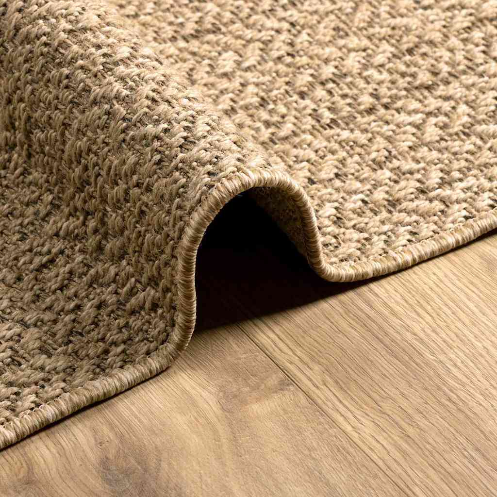 Χαλί ZIZUR Καφέ 200 x 100 cm Πολυπροπυλένιο