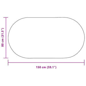 Χαλί ZIZUR Κρεμ 150 x 80 cm Πολυπροπυλένιο - Pakobazaar