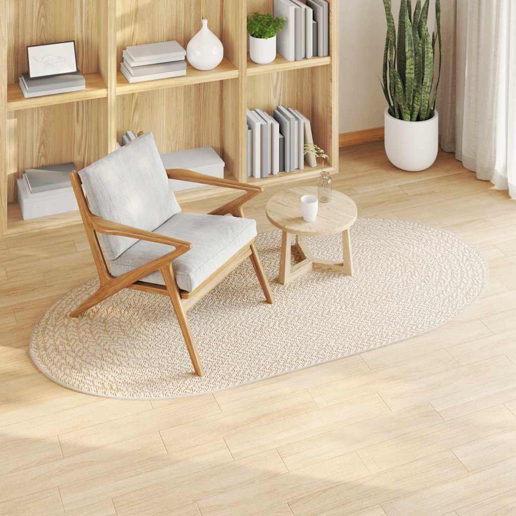 Χαλί ZIZUR Κρεμ 200 x 100 cm Πολυπροπυλένιο - Pakobazaar