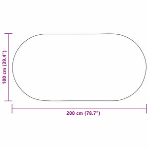 Χαλί ZIZUR Κρεμ 200 x 100 cm Πολυπροπυλένιο - Pakobazaar