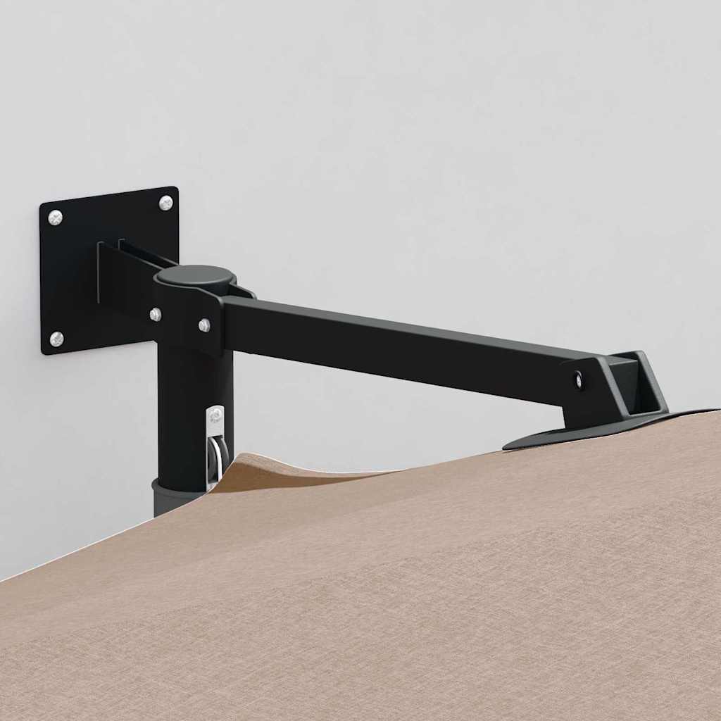 Ομπρέλα Κήπου Taupe 248 x 248 x 148 εκ. Πολυεστέρας και Χάλυβας - Pakobazaar