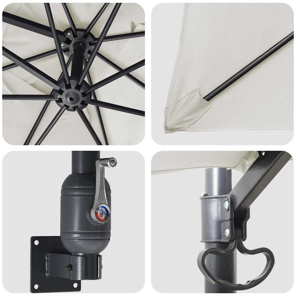 Ομπρέλα Κήπου Άμμος 248,5 x 247,5 x 160 εκ. - Pakobazaar