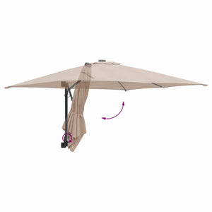 Ομπρέλα Κήπου Taupe 248,5 x 247,5 x 160 εκ. - Pakobazaar