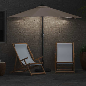 Ομπρέλα Κήπου Taupe 294 x 150 x 223 εκ Πολυεστέρας και Χάλυβας - Pakobazaar
