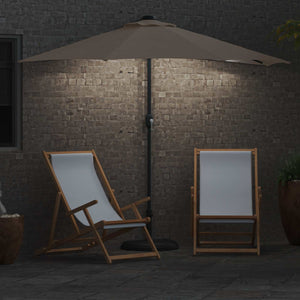Ομπρέλα Κήπου Taupe 294 x 150 x 224 εκ Πολυεστέρας και Χάλυβας - Pakobazaar