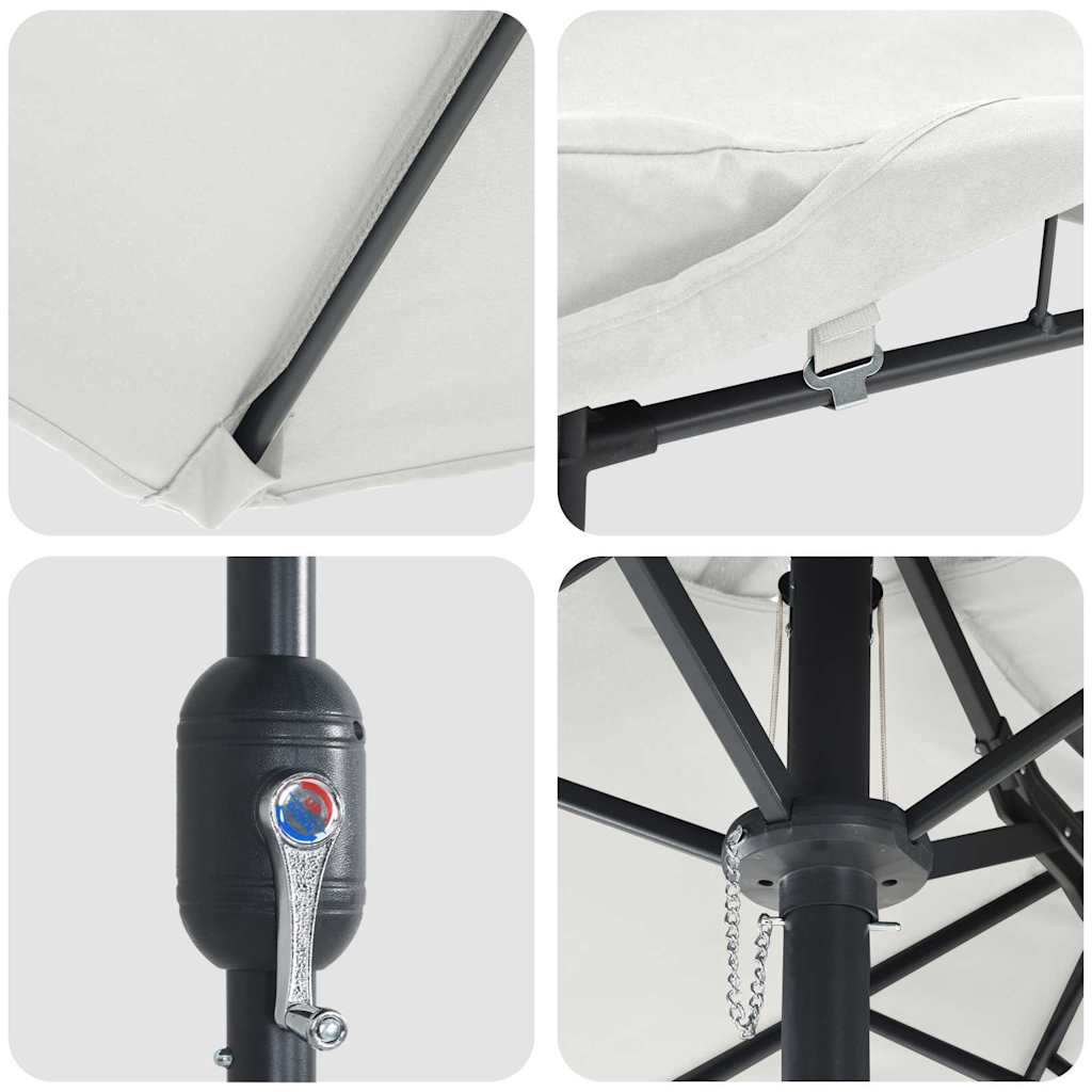 Ομπρέλα Κήπου Άμμος 385 x 209 x 244 εκατοστά - Pakobazaar