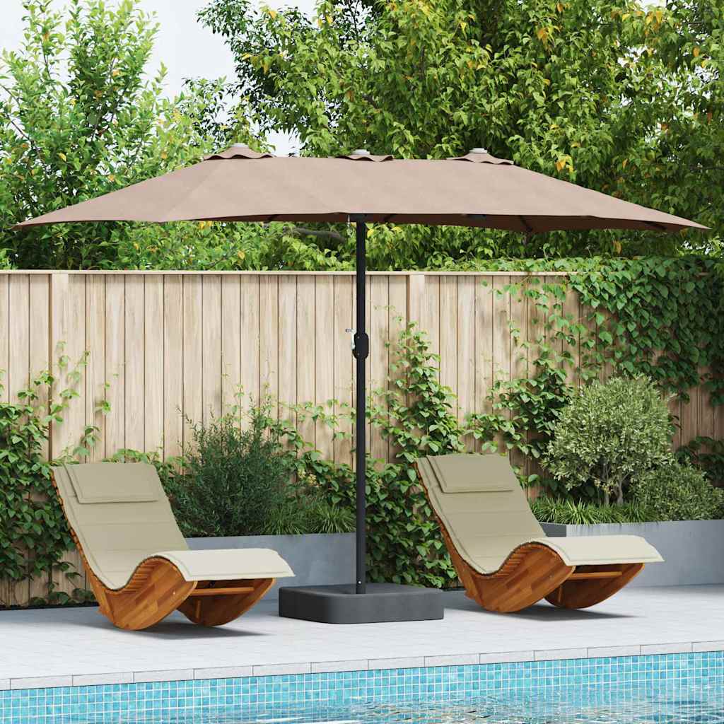 Ομπρέλα Κήπου Taupe 385 x 209 x 244 εκατοστά - Pakobazaar