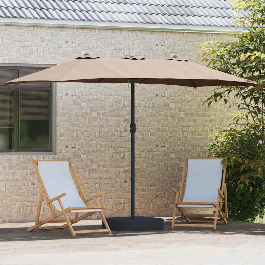 Ομπρέλα Κήπου Taupe 385 x 209 x 244 εκατοστά - Pakobazaar