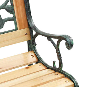 Παγκάκι κήπου 2 -Seater 116 x 54 x 73 εκ. ξύλο Καφέ Ορθογώνιος