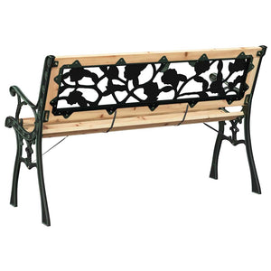 Παγκάκι κήπου 2 -Seater 116 x 54 x 73 εκ. ξύλο Καφέ Ορθογώνιος