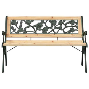 Παγκάκι κήπου 2 -Seater 116 x 54 x 73 εκ. ξύλο Καφέ Ορθογώνιος