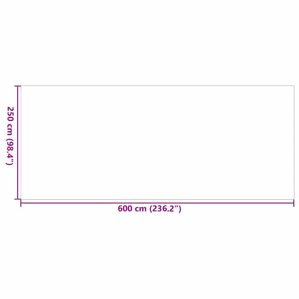 Χαλί εξωτερικού χώρου ARAKIL Γκρι και Λευκό 600 x 250 cm
