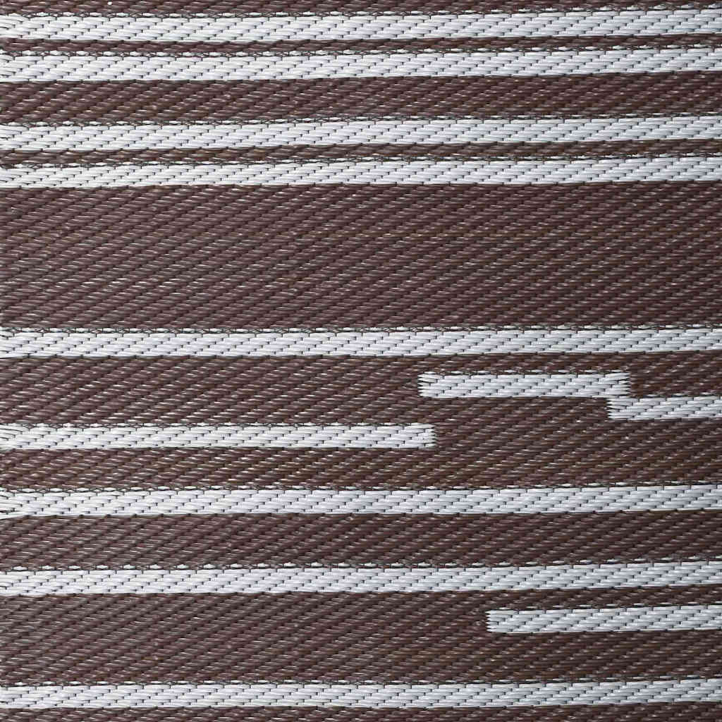 Χαλί εξωτερικού χώρου ARAKIL Καφέ και Λευκό 400 x 300 εκ