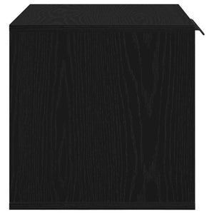 Άμμος για Γάτες - Θήκη Μαύρη Δρυς 60x40x40 εκ. από Τεχνητό Ξύλο