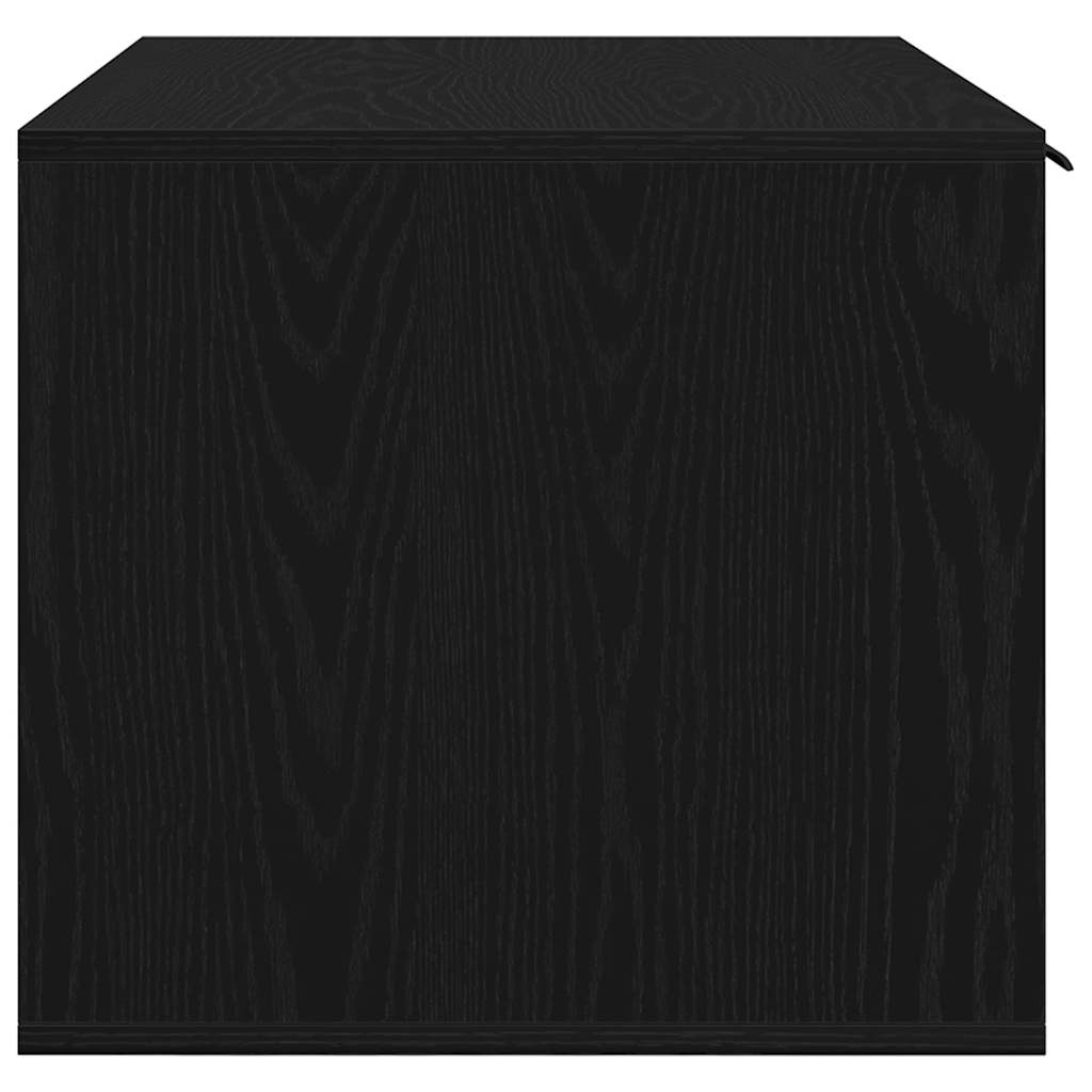 Άμμος για Γάτες σε Μαύρο Δρυς 80x50x45 εκ. από Τεχνητό Ξύλο