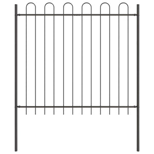 Φράχτης Κήπου 7 pcs Γκρι 11,9 x 1,5 μ Ατσάλι με Πούδρα - Pakobazaar