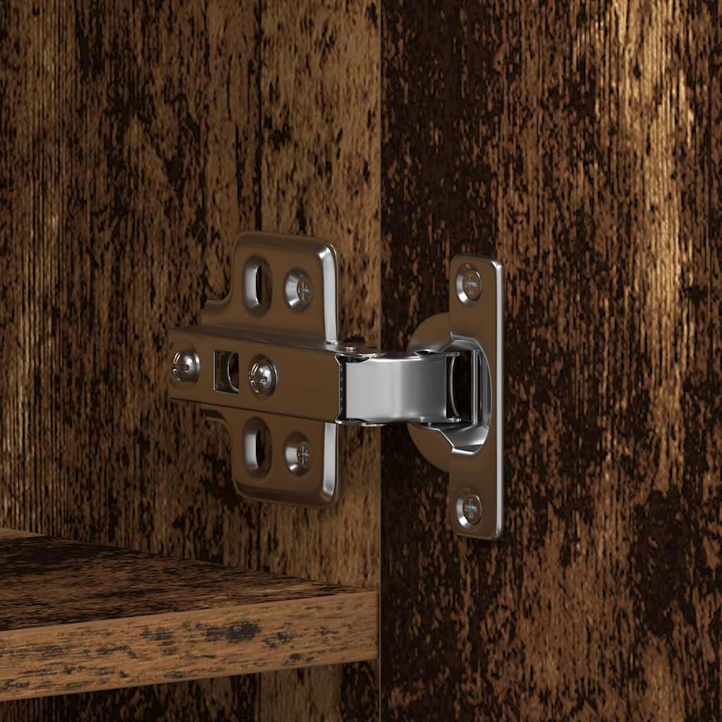 Ντουλάπα Παπουτσιών Καφέ 80 x 35.5 x 180 εκ Επεξεργασμένο ξύλο