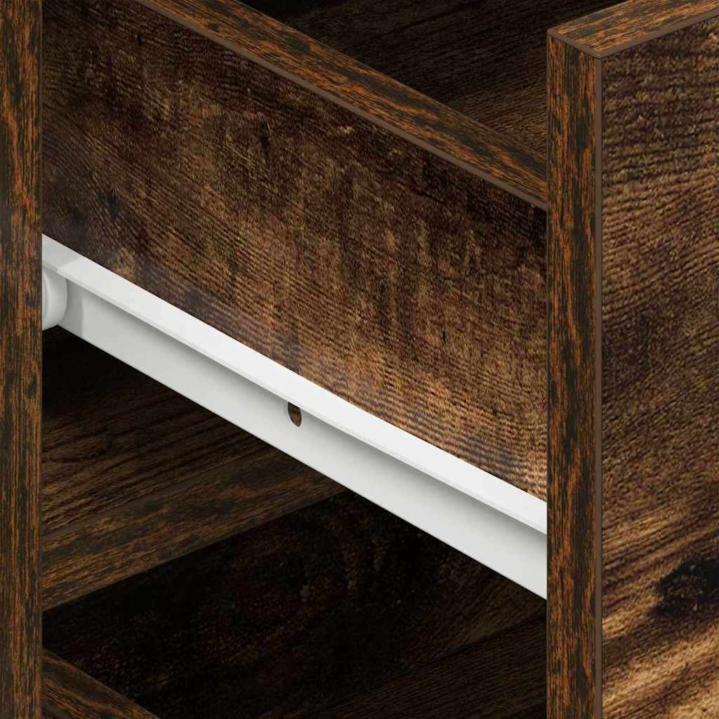 Πλαϊνό γραφείο με συρτάρι Καπνιστό Δρύς 120 x 36 x 69 εκ - Pakobazaar