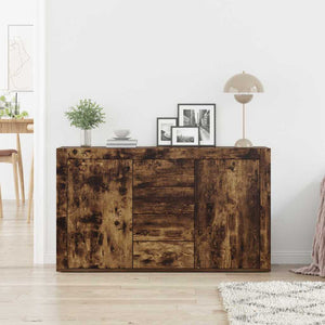 Πλαϊνό γραφείο με συρτάρι Καπνιστό Δρύς 120 x 36 x 69 εκ - Pakobazaar
