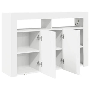 Πλαϊνό γραφείο Λευκό 116 x 30 x 75 εκ. Επεξεργασμένο Ξύλο