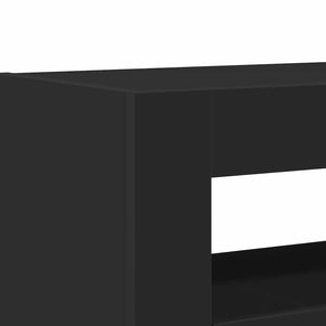Πλαϊνό γραφείο Μαύρο 116 x 30 x 75 εκ. Επεξεργασμένο ξύλο - Pakobazaar