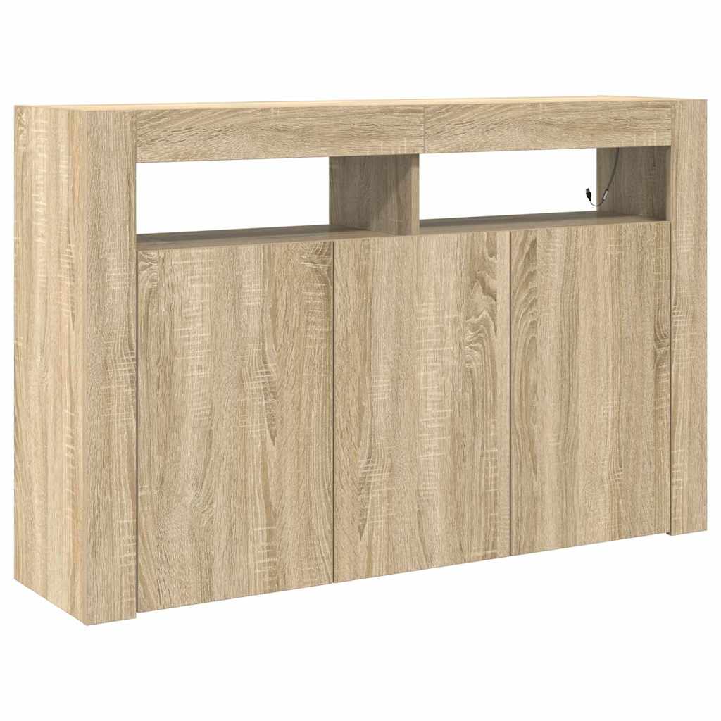 Πλαϊνό γραφείο Δρύς Sonoma 116 x 30 x 75 εκ. Επεξεργασμένο ξύλο - Pakobazaar