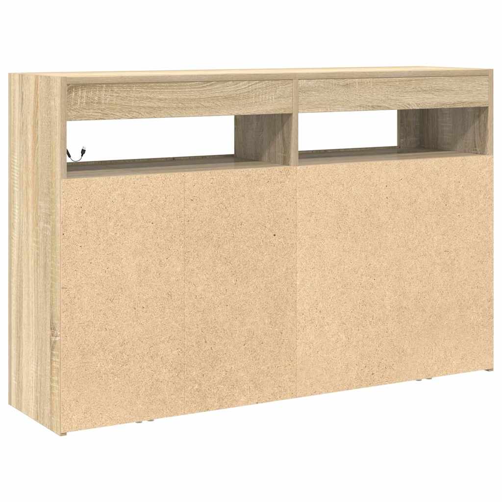 Πλαϊνό γραφείο Δρύς Sonoma 116 x 30 x 75 εκ. Επεξεργασμένο ξύλο - Pakobazaar