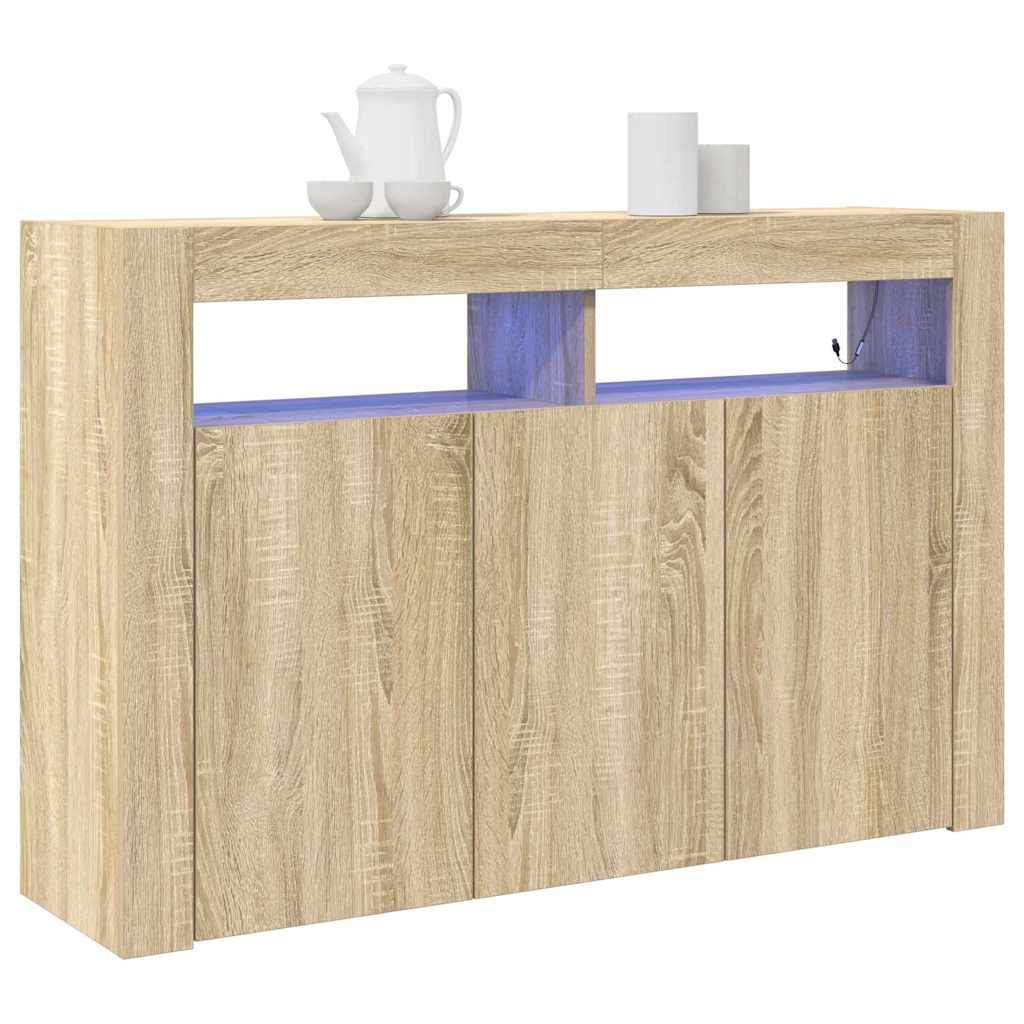 Πλαϊνό γραφείο Δρύς Sonoma 116 x 30 x 75 εκ. Επεξεργασμένο ξύλο - Pakobazaar