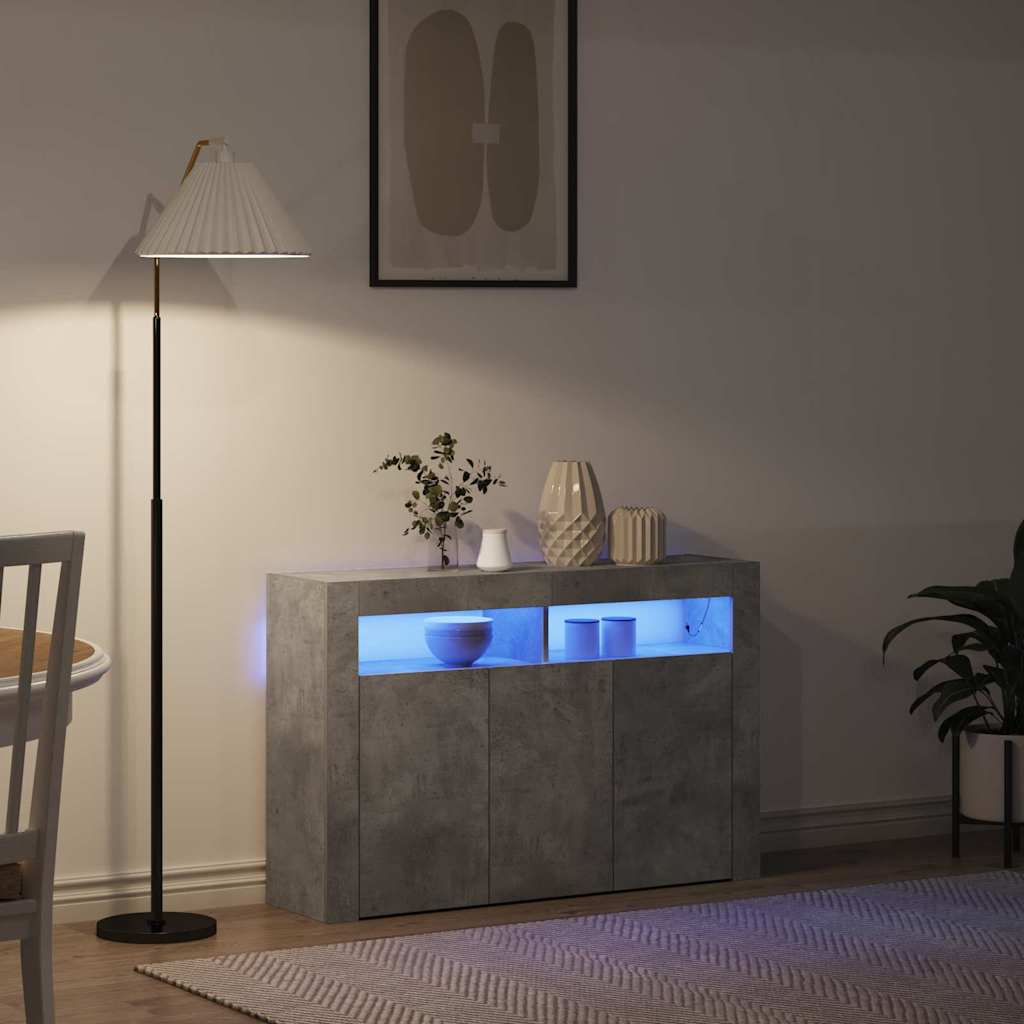 Πλαϊνό γραφείο Σκυρόδεμα Γκρι 116 x 30 x 75 εκ.