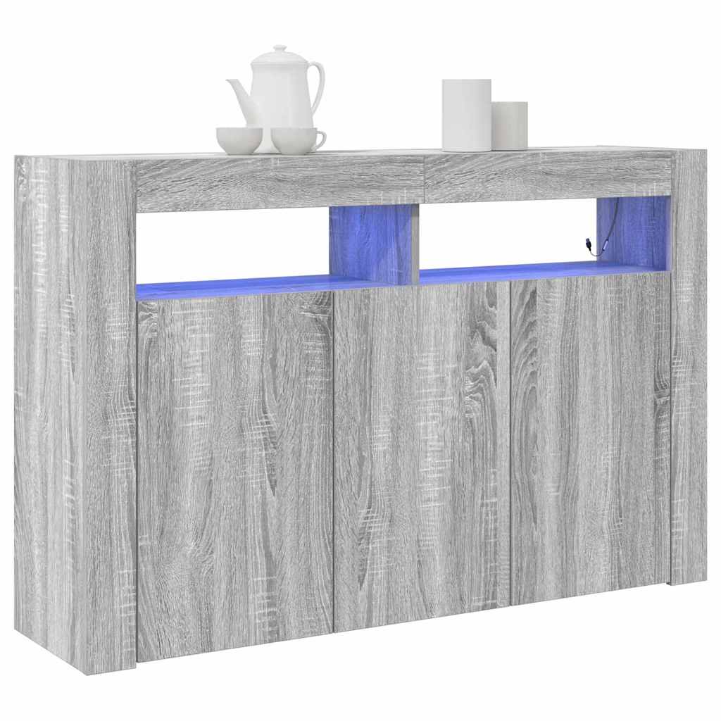 Πλαϊνό γραφείο Γκρίζο Σονομα 116 x 30 x 75 εκ.