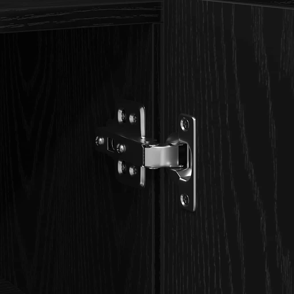 Πλαϊνό γραφείο Μαύρη Οξυά 116 x 30 x 75 εκ. Επεξεργασμένο ξύλο