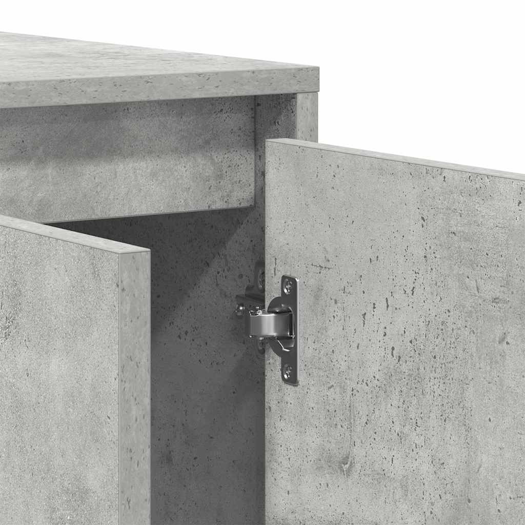 Πλαϊνό γραφείο Σκυρόδεμα Γκρι 135 x 41 x 75 εκ - Pakobazaar