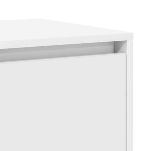 Πλαϊνό γραφείο Λευκό 120 x 41 x 75 εκ. Επεξεργασμένο Ξύλο