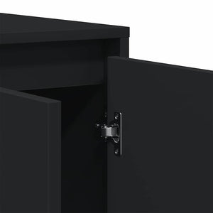 Πλαϊνό γραφείο Μαύρο 120 x 41 x 75 εκ. Επεξεργασμένο Ξύλο