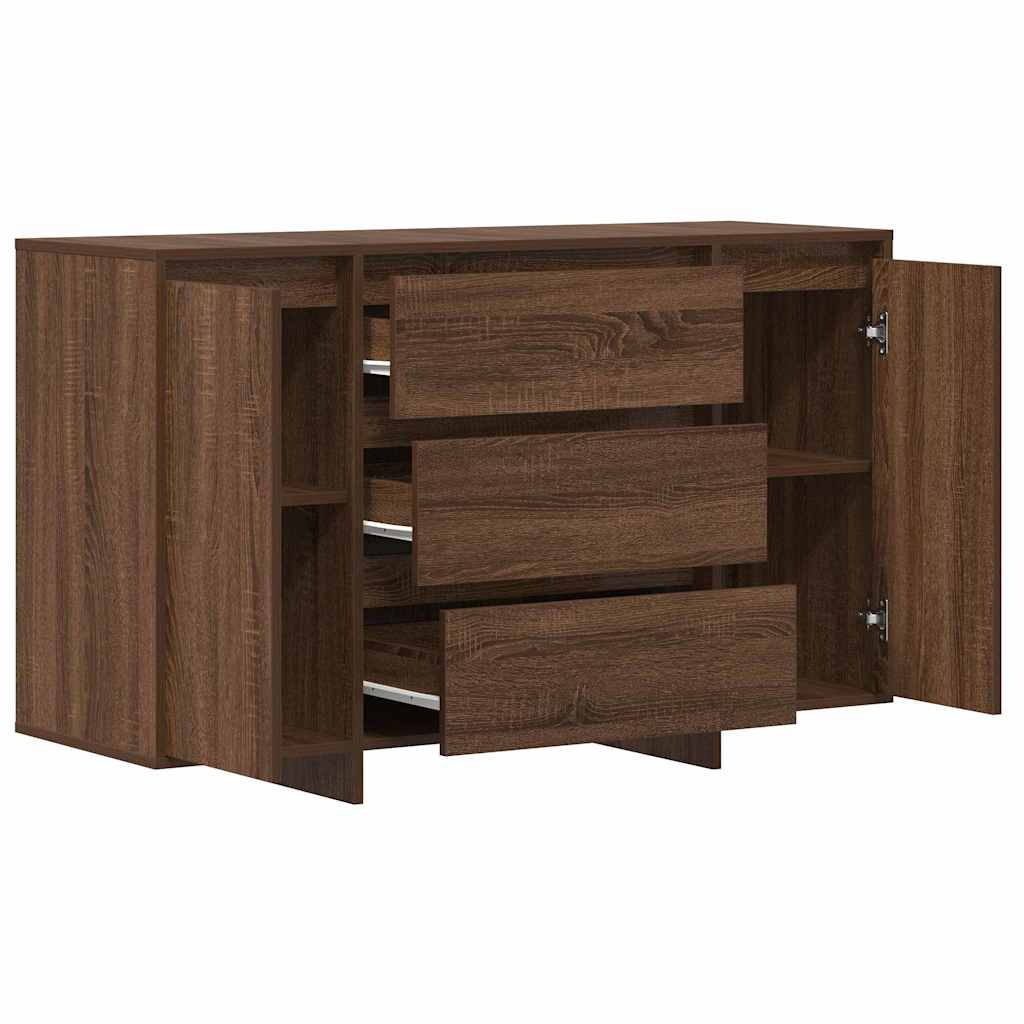 Πλαϊνό γραφείο Καφέ δρυς 120 x 41 x 75 εκ. Επεξεργασμένο Ξύλο - Pakobazaar