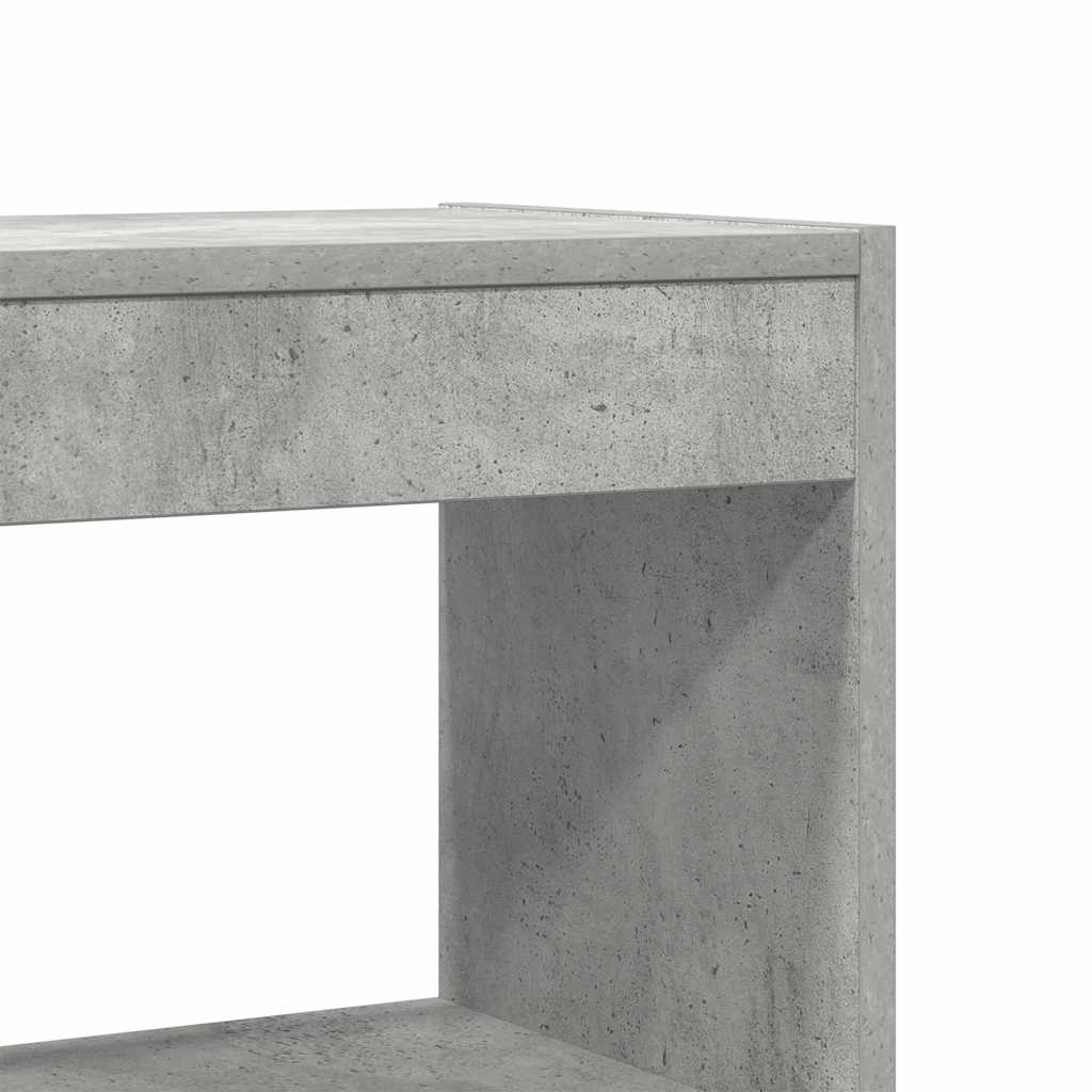 Βιβλιοθήκη Σκυρόδεμα Γκρι 80 x 30 x 198 εκ Επεξεργασμένο ξύλο