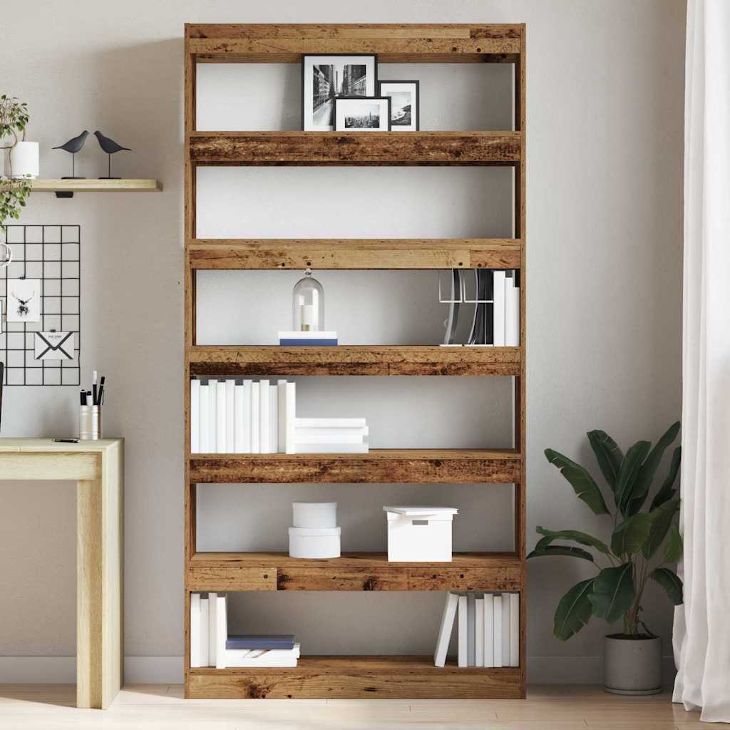 Βιβλιοθήκη 6 επιπέδων 100 x 30 x 198 εκ. Επεξεργασμένο Ξύλο - Pakobazaar