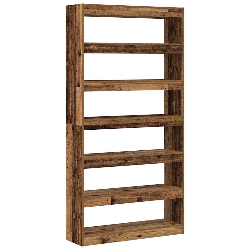 Βιβλιοθήκη 6 επιπέδων 100 x 30 x 198 εκ. Επεξεργασμένο Ξύλο - Pakobazaar