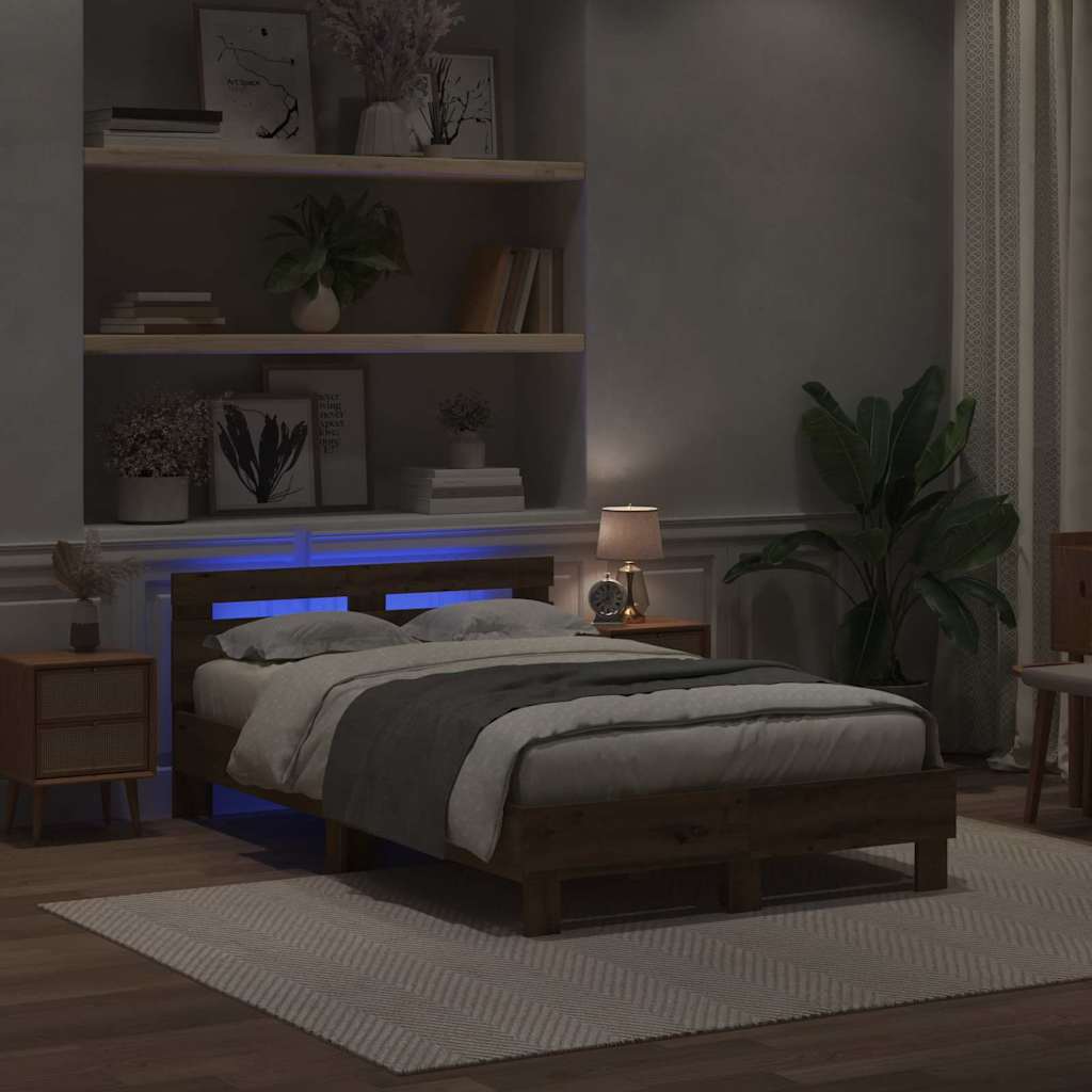 Σκελετός Κρεβατιού Artisan Oak 120 x 200 cm Επεξεργασμένο Ξύλο - Pakobazaar